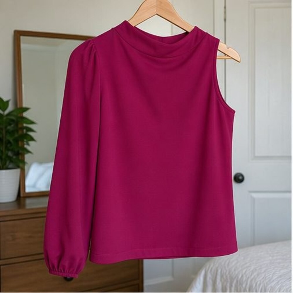 Sage Peplum Top